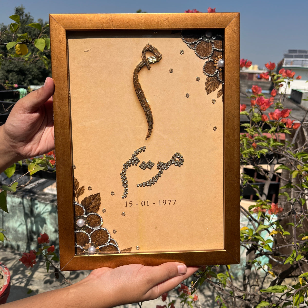 Custom Name Frame for birthday and anniversary